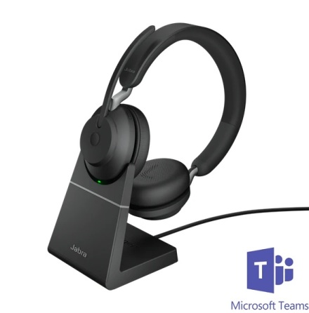 Jabra Evolve2 65 Stereo MS Teams USB-A med laddstll