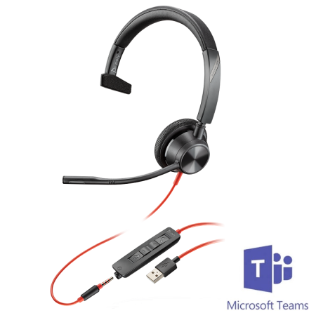 Plantronics BlackWire 3315 USB-A MS Teams