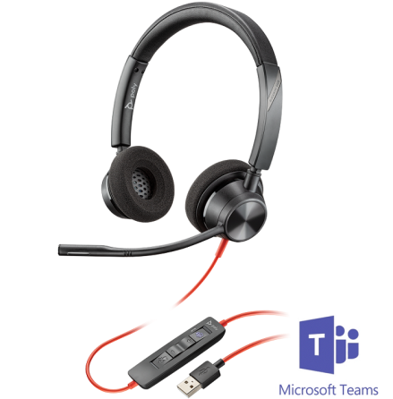 Plantronics BlackWire 3320 USB-A MS Teams