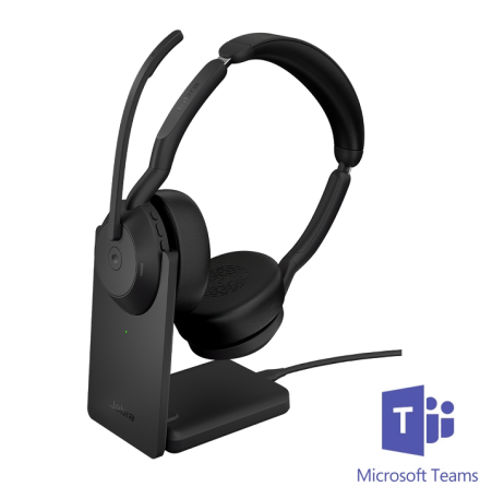 Jabra Evolve2 55 Stereo MS Teams USB-A med laddstll