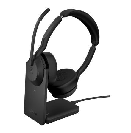 Jabra Evolve2 55 Stereo UC USB-A med laddstll