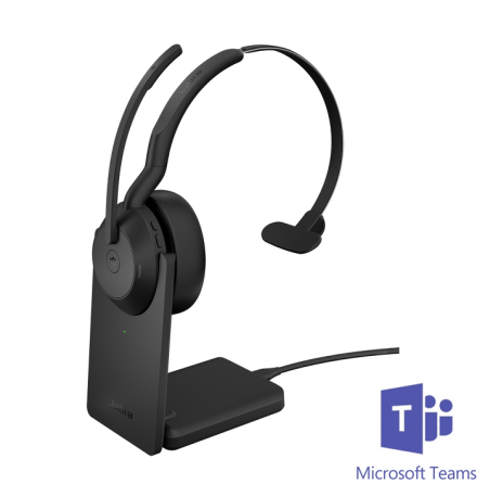 Jabra Evolve2 55 Mono MS Teams USB-A med laddstll