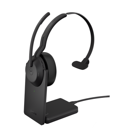 Jabra Evolve2 55 Mono UC USB-A med laddstll