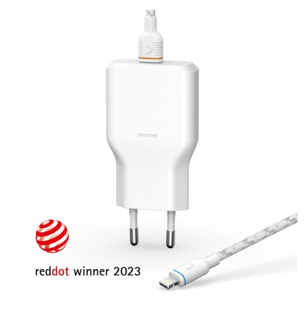 Unisynk 36W USB-C strmadapter + USB-C lightning sladd 2m