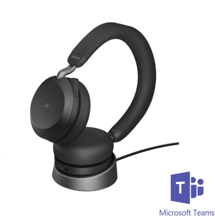 Jabra Evolve2 75 med laddbas MS Teams USB-C