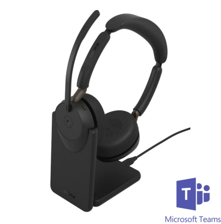 Jabra Evolve3 65 Stereo MS Teams USB-A inkl laddbas