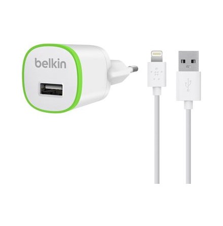 Belkin vggladdare + lightning 1A 1.2m White