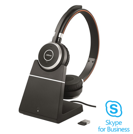 Jabra Evolve 65 Stereo med laddbas Skype