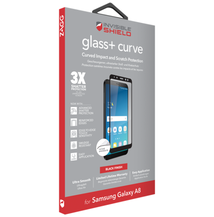 Invisible Shield Glass+ Curve (Fullscreen) Samsung Galaxy A8 2018