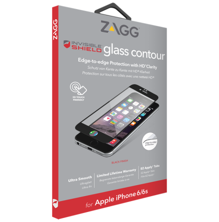Invisible Shield Glass Fullscreen iPhone 6/6s Black