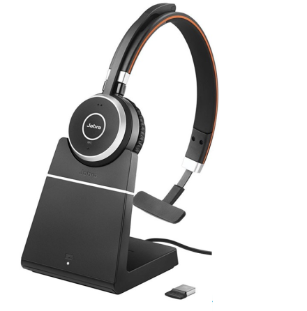 Jabra Evolve 65 Mono med laddbas UC